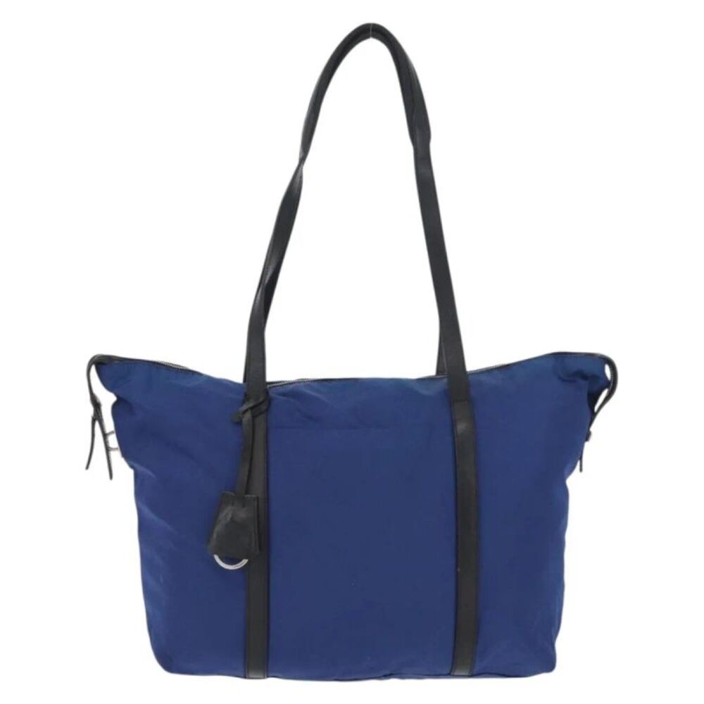 Prada Vintage Tote Tessuto Blue Nylon Tote Bag Bag